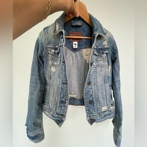 Jean distressed jacket